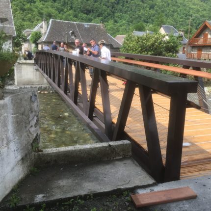 Mise en place de la passerelle